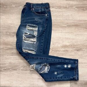 Guess Distressed Blue Denim Jeans